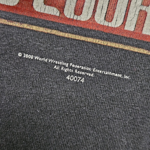 Vintage 2000 WWF Do You Smell What The Rock Is Cookin' Black T-Shirt X-Large - Picture 3 of 9